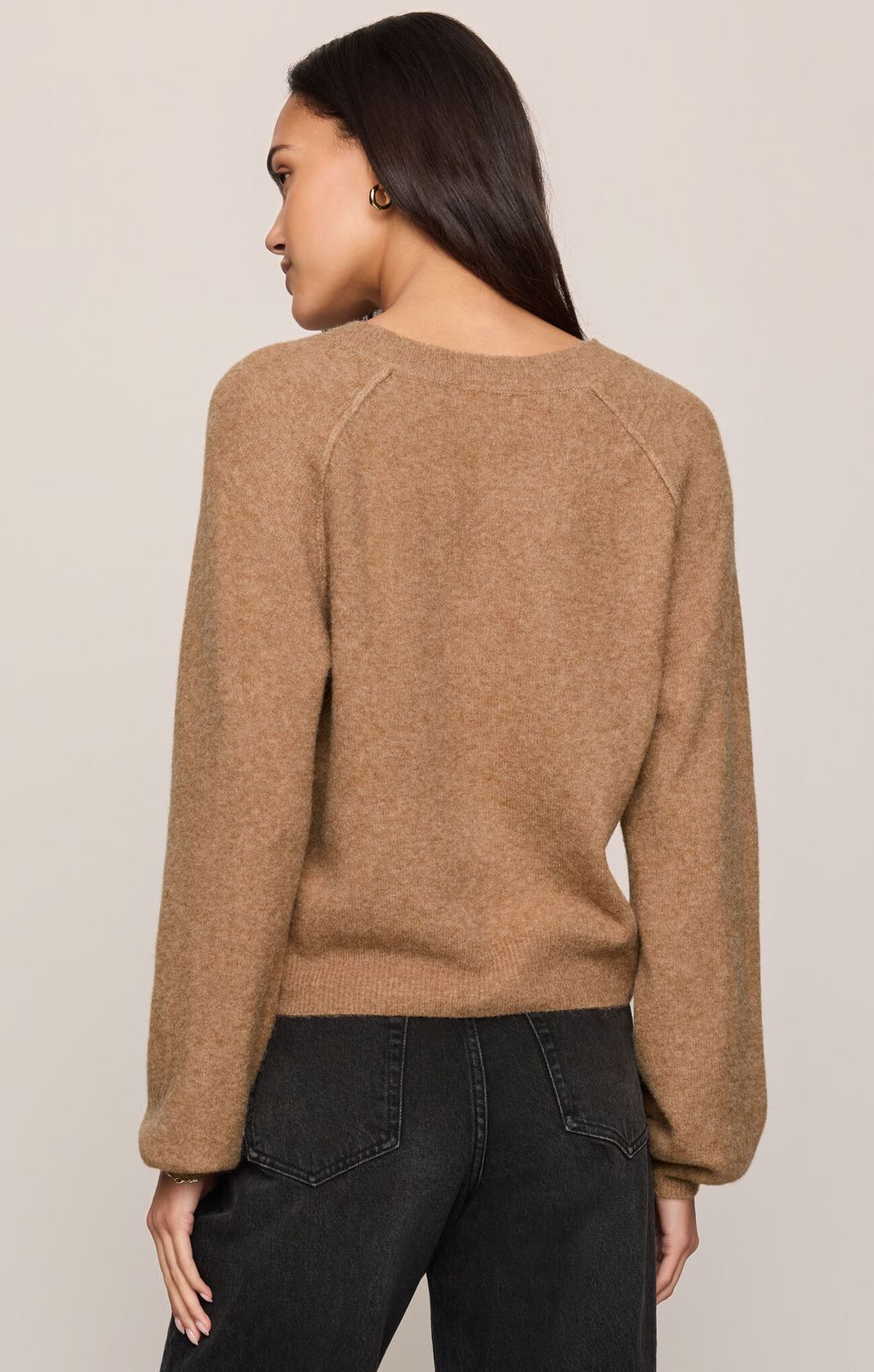 Z Supply: Westmont Henley Sweater-Caramel-1- Tops-Z SUPPLY-Usher & Co - Women's Boutique Located in Atoka, OK and Durant, OK