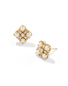 Kendra Scott: Dira Pearl Studs-Gold Freshwater Cultured Pearl-7- Jewelry-Kendra Scott-Usher & Co - Women's Boutique Located in Atoka, OK and Durant, OK