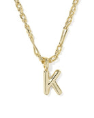 Kendra Scott: Bubble Letter Necklace-Gold-7- Jewelry-Kendra Scott-Usher & Co - Women's Boutique Located in Atoka, OK and Durant, OK