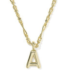 Kendra Scott: Bubble Letter Necklace-Gold-7- Jewelry-Kendra Scott-Usher & Co - Women's Boutique Located in Atoka, OK and Durant, OK