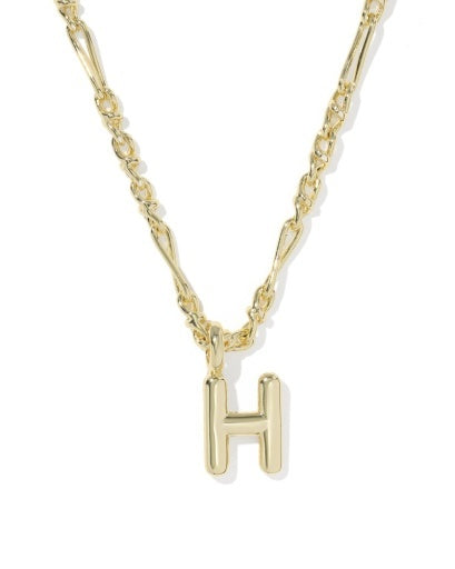 Kendra Scott: Bubble Letter Necklace-Gold-7- Jewelry-Kendra Scott-Usher & Co - Women's Boutique Located in Atoka, OK and Durant, OK
