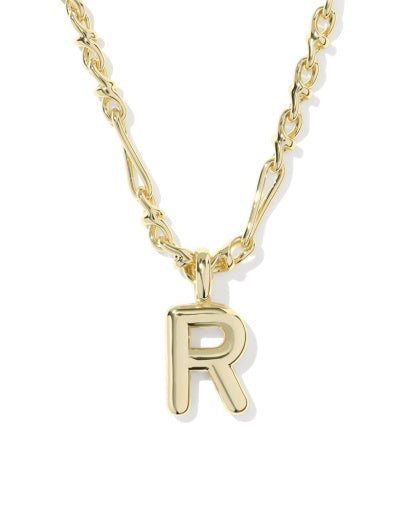 Kendra Scott: Bubble Letter Necklace-Gold-7- Jewelry-Kendra Scott-Usher & Co - Women's Boutique Located in Atoka, OK and Durant, OK