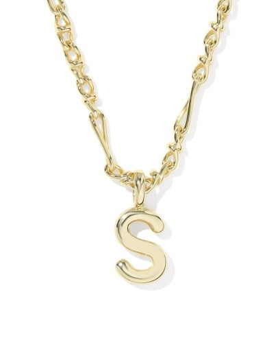 Kendra Scott: Bubble Letter Necklace-Gold-7- Jewelry-Kendra Scott-Usher & Co - Women's Boutique Located in Atoka, OK and Durant, OK