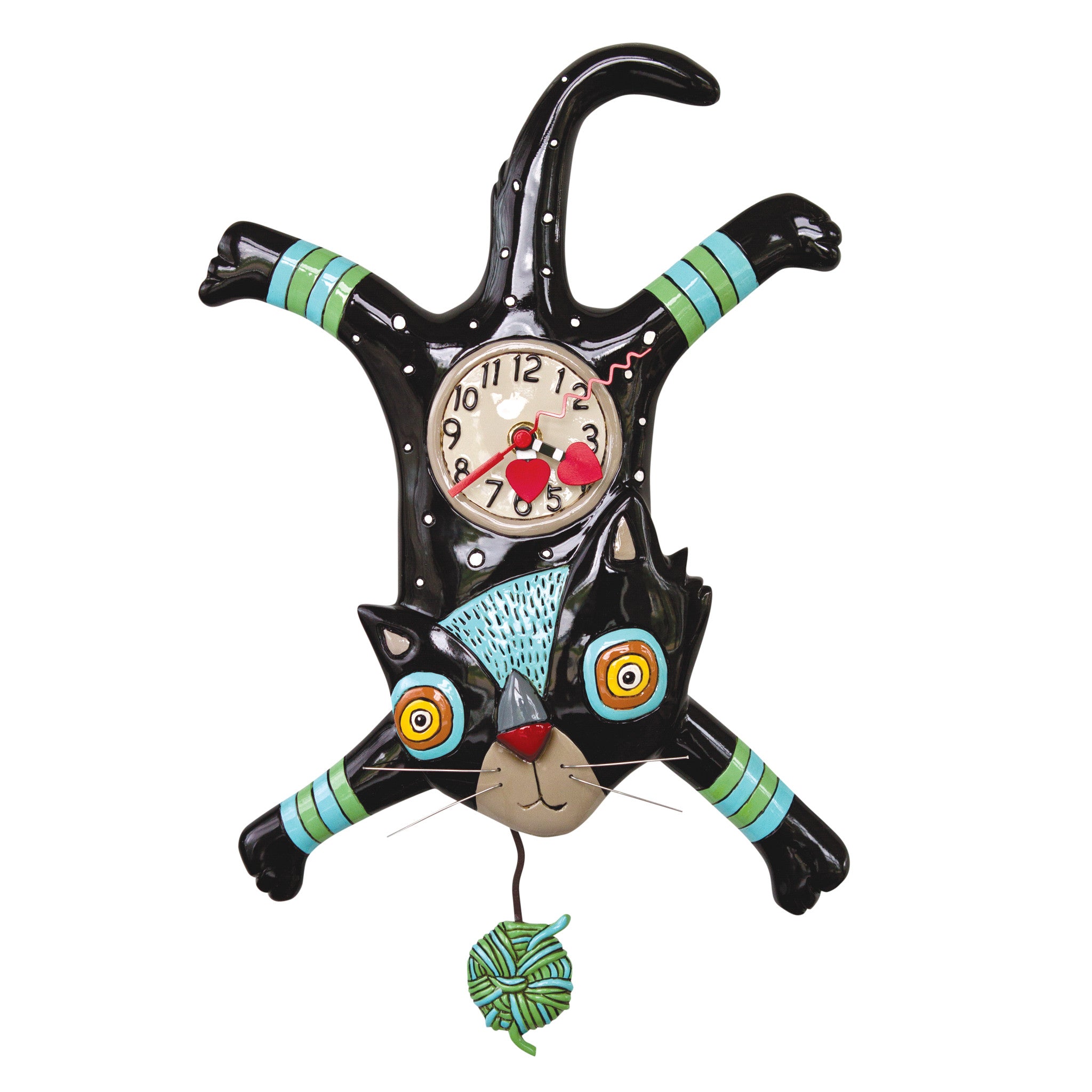 ALLEND: Craft Attack Clock-Cat-11- Gift/Home-Enesco-Usher & Co - Women's Boutique Located in Atoka, OK and Durant, OK