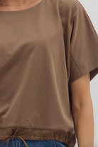 Everyday Drawstring Top-6- Dress/Romp/Jump-ENTRO-Usher & Co - Women's Boutique Located in Atoka, OK and Durant, OK