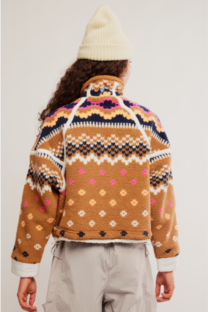 FP Movement: Printed Mountain High 1/2 Zip-1- Tops-Free People Movement-Usher & Co - Women's Boutique Located in Atoka, OK and Durant, OK