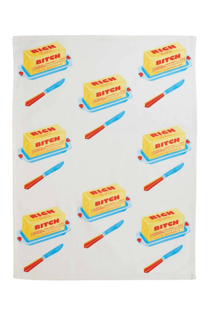 Rich Bitch Dish Towel-11- Gift/Home-Blue Q-Usher & Co - Women's Boutique Located in Atoka, OK and Durant, OK