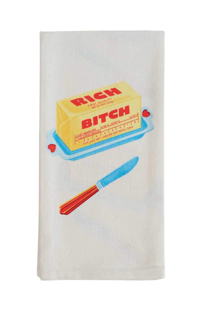 Rich Bitch Dish Towel-11- Gift/Home-Blue Q-Usher & Co - Women's Boutique Located in Atoka, OK and Durant, OK