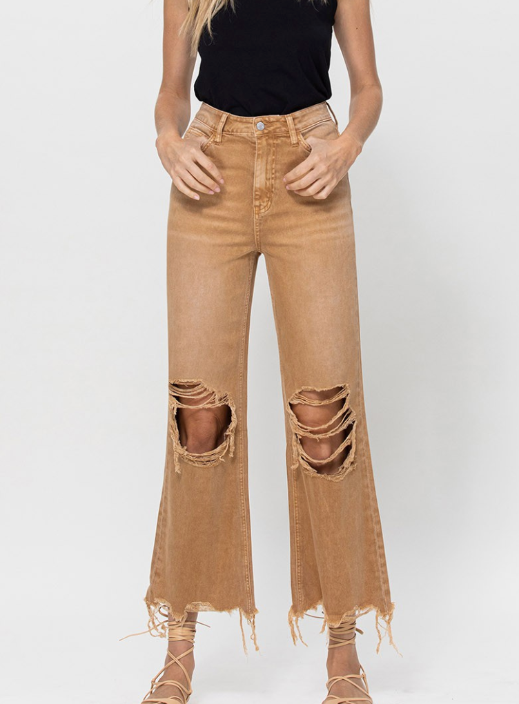 Vervet: 90's Vintage Crop Jeans-Jeans-Vervet-Usher & Co - Women's Boutique Located in Atoka, OK and Durant, OK