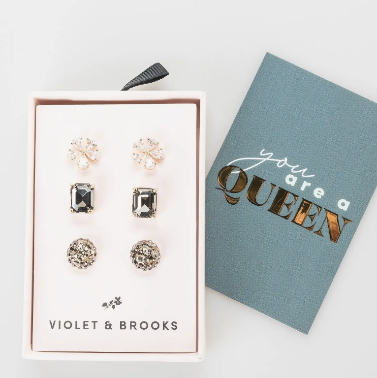 Everlyn + Cady Earring Trio-Earrings-Brooks & Violet-Usher & Co - Women's Boutique Located in Atoka, OK and Durant, OK