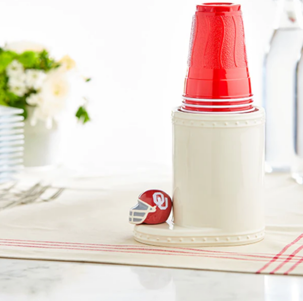 Nora Fleming: Mini OU Helmet-Kitchen-NORA FLEMING-Usher & Co - Women's Boutique Located in Atoka, OK and Durant, OK