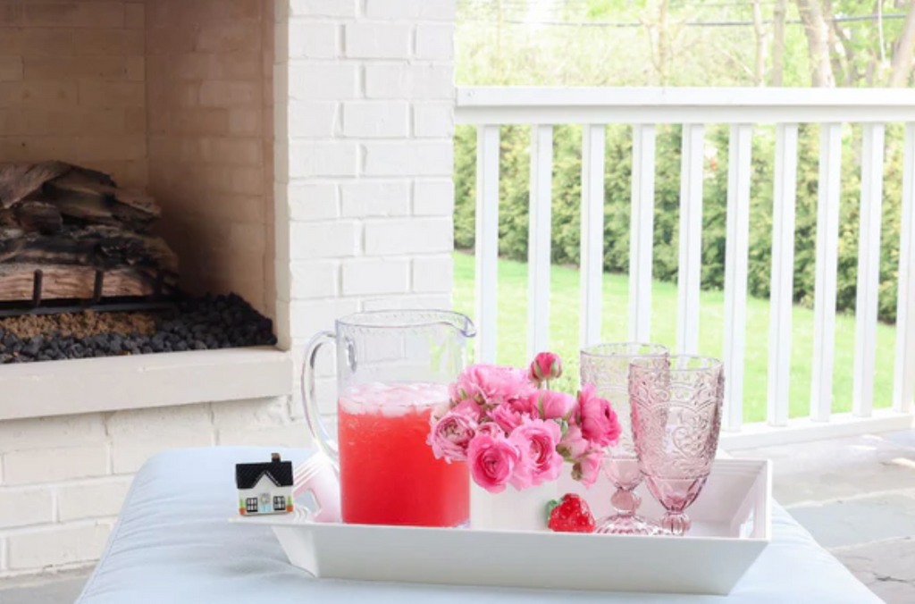 Nora Fleming: Pinstripes Melamine Tray-Kitchen-NORA FLEMING-Usher & Co - Women's Boutique Located in Atoka, OK and Durant, OK