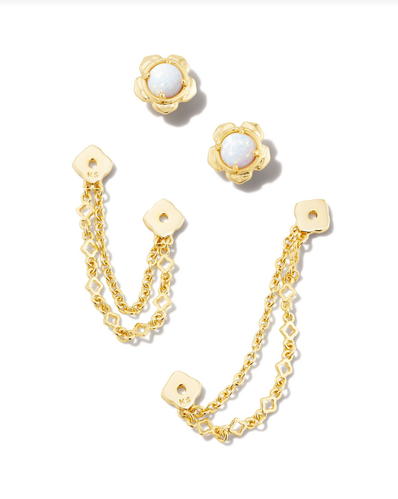 Kendra Scott: Susie Ear Jacket Gold-Earrings-Kendra Scott-Usher & Co - Women's Boutique Located in Atoka, OK and Durant, OK