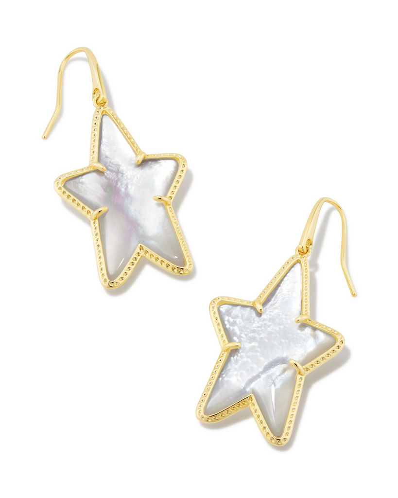 Kendra Scott: Ada Star Drop Earring Gold-Earrings-Kendra Scott-Usher & Co - Women's Boutique Located in Atoka, OK and Durant, OK
