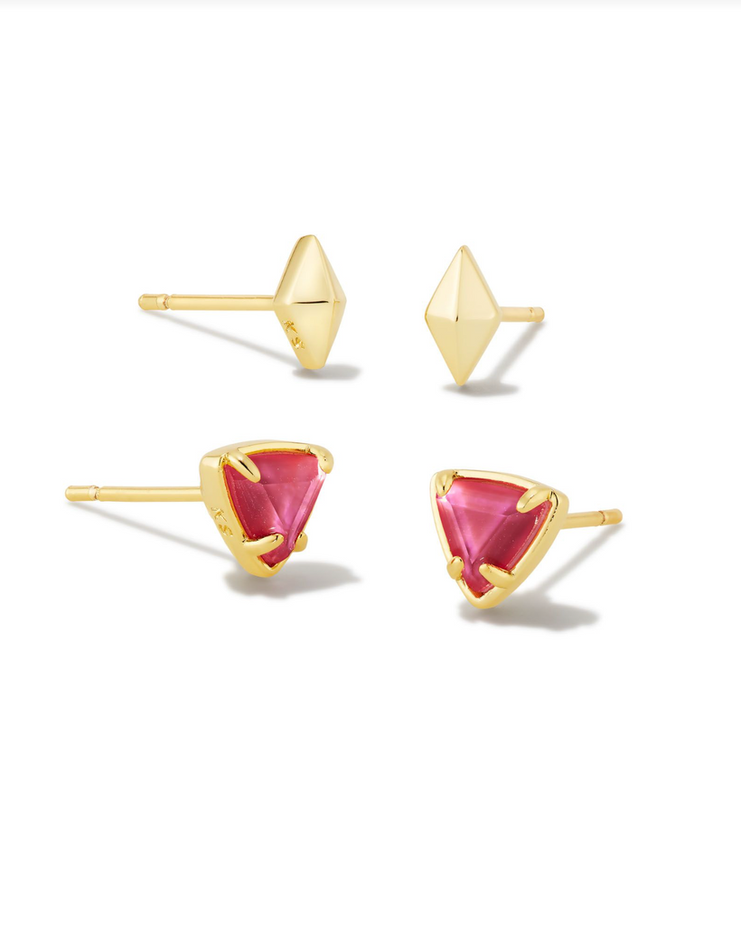 Kendra Scott: Greta Stud Set Gold-Earrings-Kendra Scott-Usher & Co - Women's Boutique Located in Atoka, OK and Durant, OK