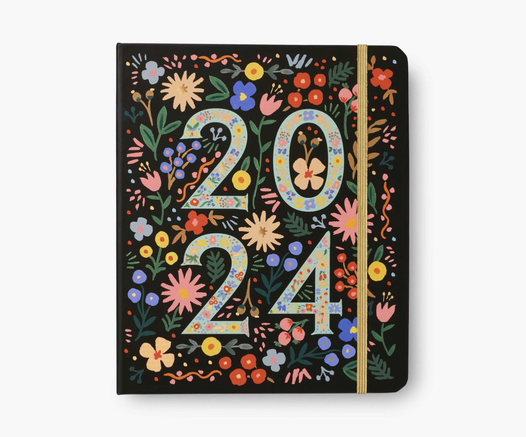 2024 Flores 17-month Planner-Planners-Rifle Paper Co-Usher & Co - Women's Boutique Located in Atoka, OK and Durant, OK