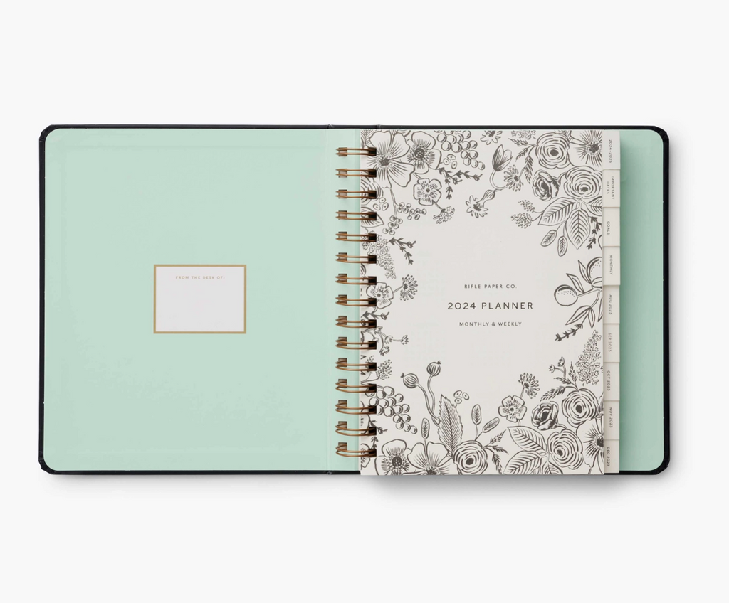 2024 Flores 17-month Planner-Planners-Rifle Paper Co-Usher & Co - Women's Boutique Located in Atoka, OK and Durant, OK