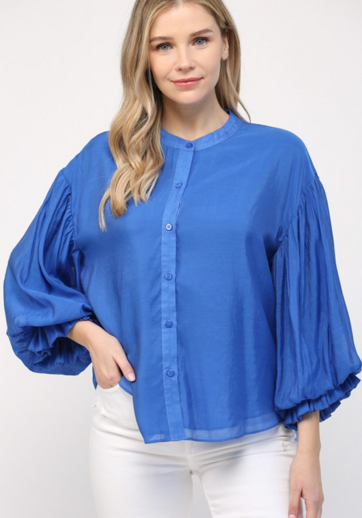 Grand Moment Top-Royal Blue-Short Sleeve Tops-Fate-Usher & Co - Women's Boutique Located in Atoka, OK and Durant, OK