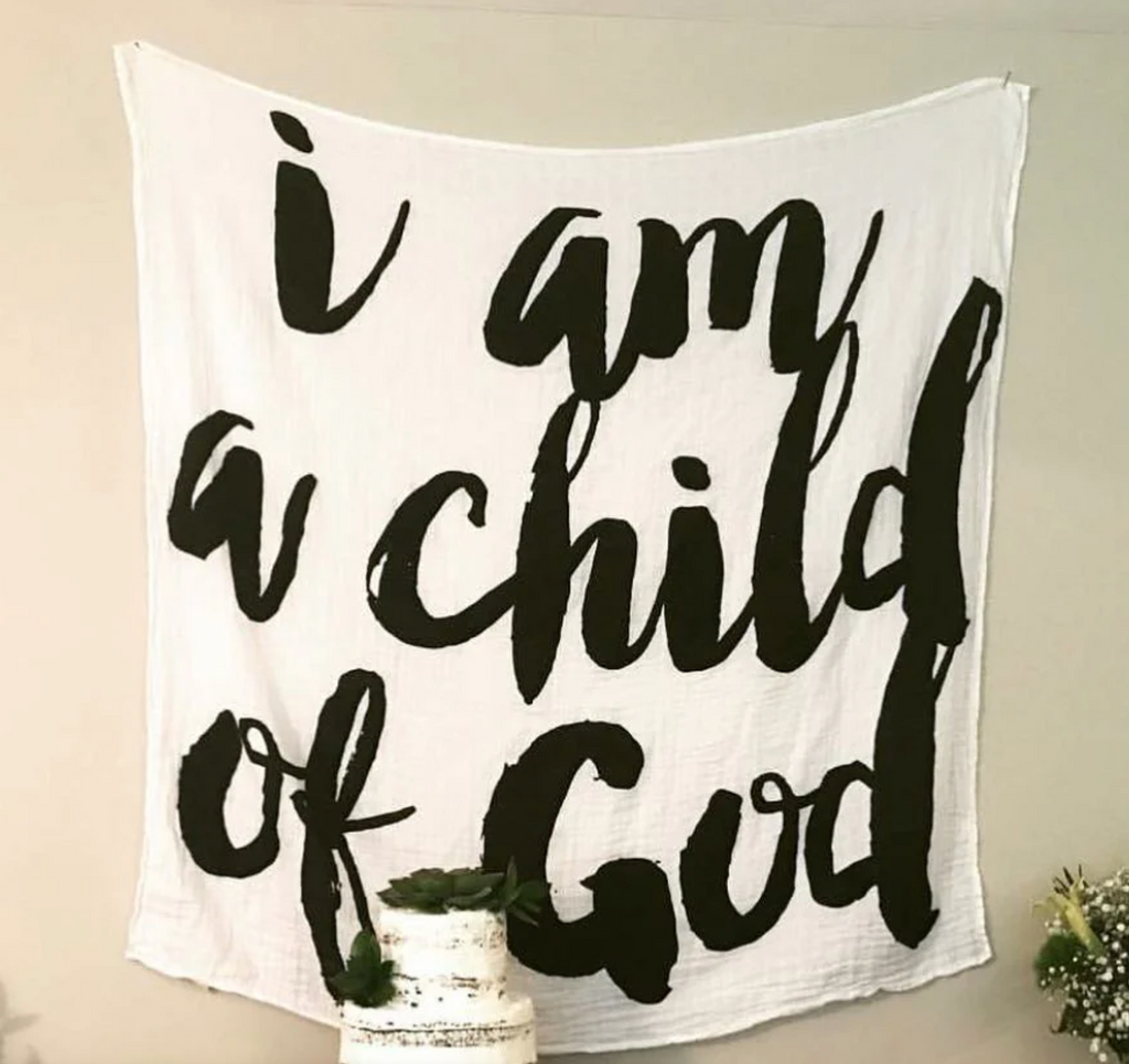 Organic Swaddle Blanket Child of God-Baby-Modern Burlap-Usher & Co - Women's Boutique Located in Atoka, OK and Durant, OK