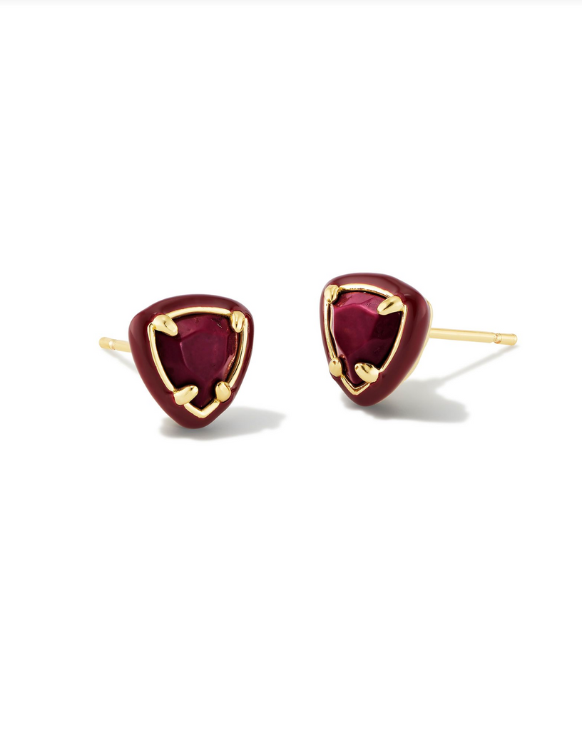 Kendra Scott: Arden Enamel Frame Stud Gold-Earrings-Kendra Scott-Usher & Co - Women's Boutique Located in Atoka, OK and Durant, OK