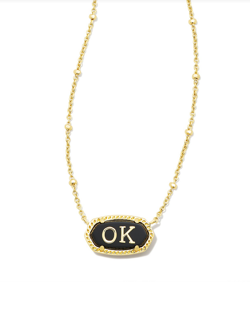 Kendra Scott: Elisa Oklahoma Necklace-Gold-Necklaces-Kendra Scott-Usher & Co - Women's Boutique Located in Atoka, OK and Durant, OK