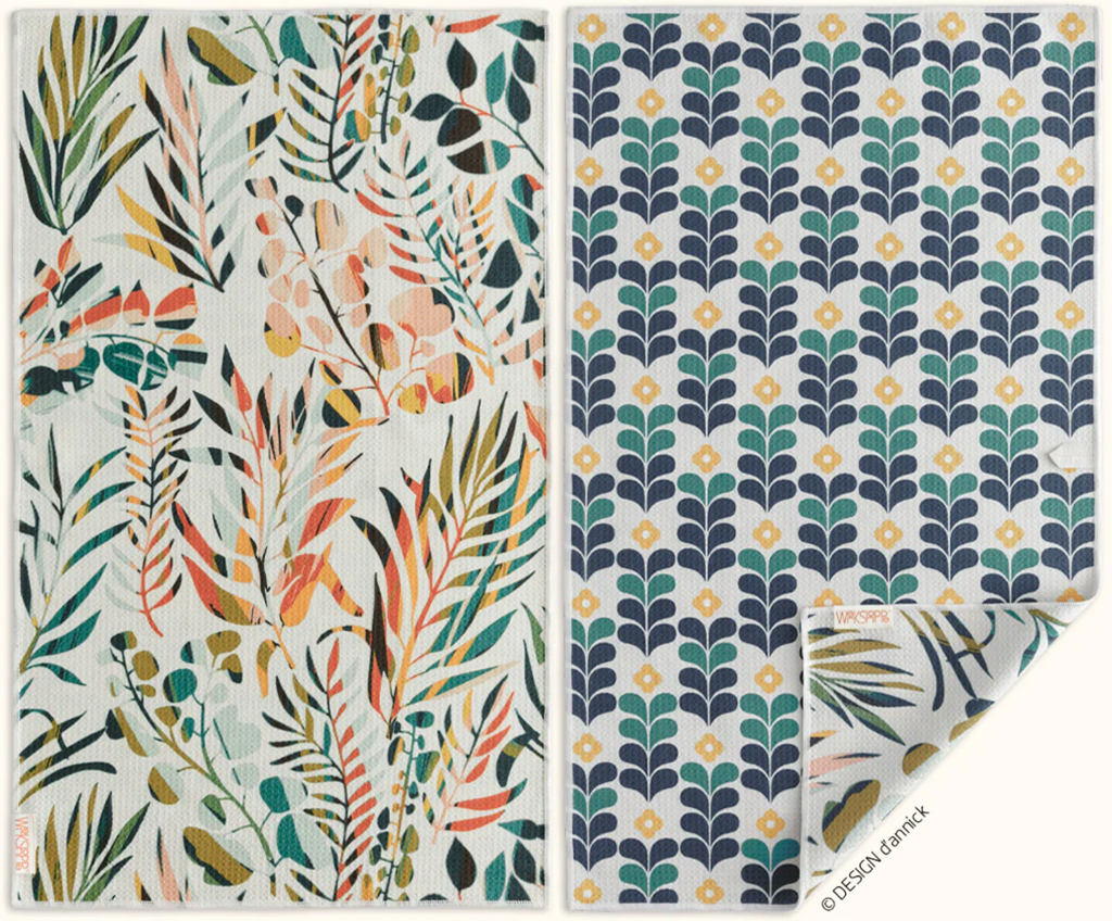 Microfiber Towel-Colorful Leaves-Kitchen-Werkshoppe-Usher & Co - Women's Boutique Located in Atoka, OK and Durant, OK
