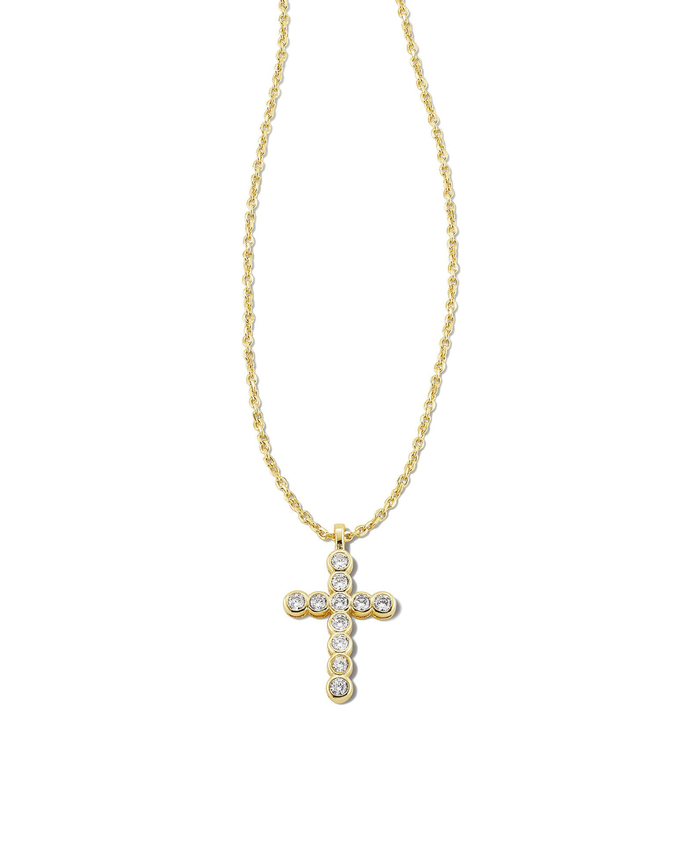 Kendra Scott: Cross Crystal Necklace-7- Jewelry-Kendra Scott-Usher & Co - Women's Boutique Located in Atoka, OK and Durant, OK