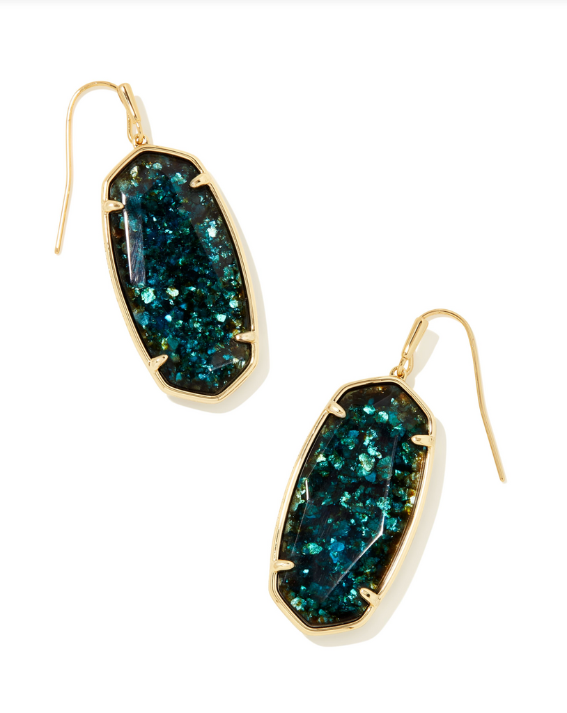 Kendra Scott: Faceted Elle Earring-Gold-Earrings-Kendra Scott-Usher & Co - Women's Boutique Located in Atoka, OK and Durant, OK