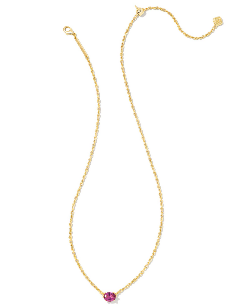 Kendra Scott: Cailin Necklace-Gold Purple Crystal-Necklaces-Kendra Scott-Usher & Co - Women's Boutique Located in Atoka, OK and Durant, OK