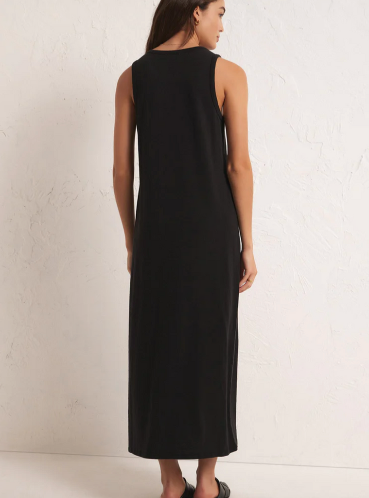 Z Supply: Mystic Midi Dress-Black-Dresses-Z SUPPLY-Usher & Co - Women's Boutique Located in Atoka, OK and Durant, OK