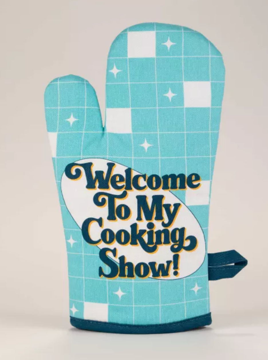 Cooking Show Oven Mitt-11- Gift/Home-Blue Q-Usher & Co - Women's Boutique Located in Atoka, OK and Durant, OK