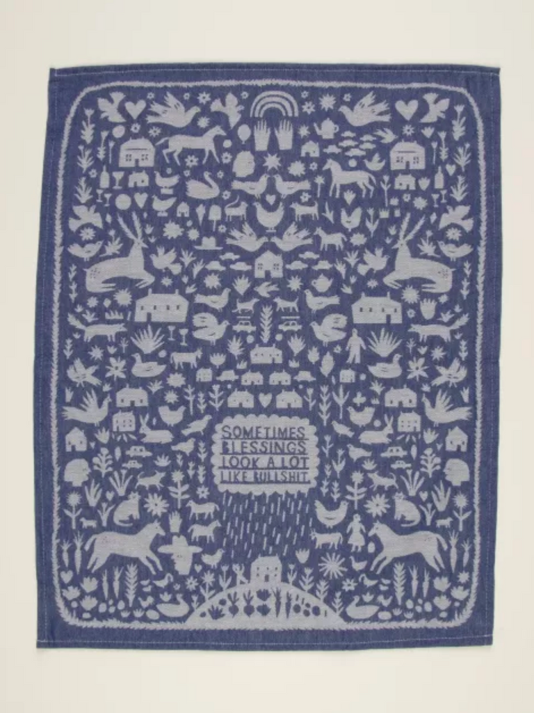 Bullshit Blessings Dish Towel-Kitchen-Blue Q-Usher & Co - Women's Boutique Located in Atoka, OK and Durant, OK