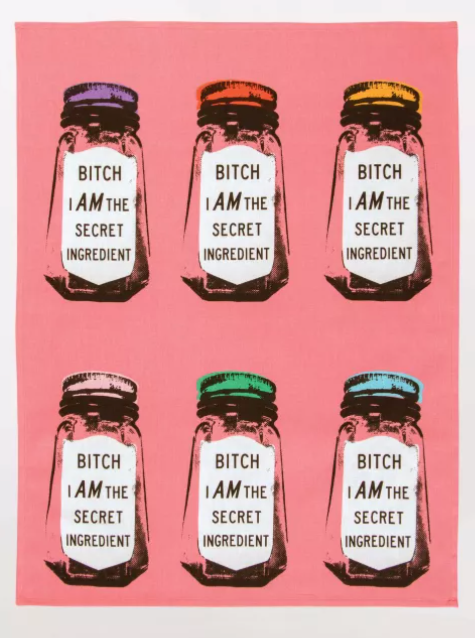 B****, I Am The Secret Ingredient Dish Towel-11- Gift/Home-Blue Q-Usher & Co - Women's Boutique Located in Atoka, OK and Durant, OK