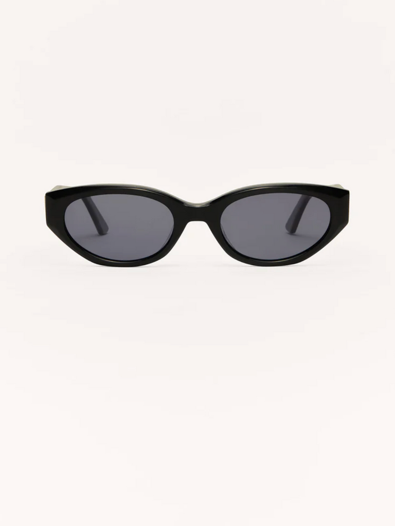 Z Supply: Heatwave-Polished Black/Grey-Sunglasses-ZSupply Eyewear-Usher & Co - Women's Boutique Located in Atoka, OK and Durant, OK