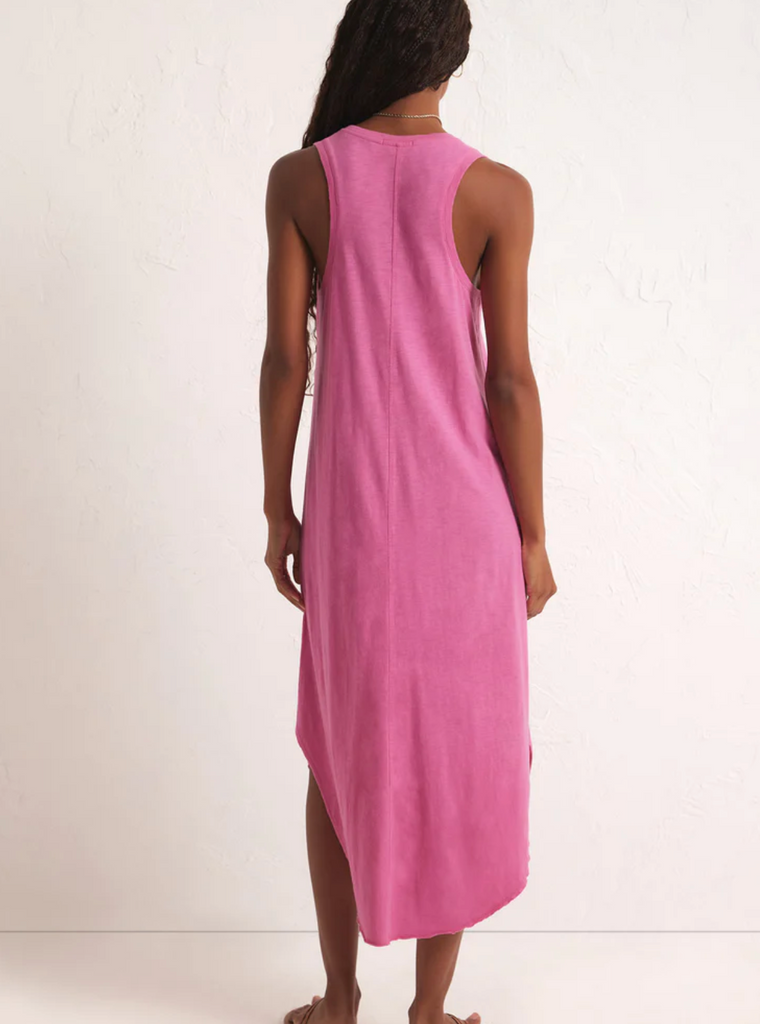 Z Supply: Reverie Slub Dress-Heartbreaker Pink-Dresses-Z SUPPLY-Usher & Co - Women's Boutique Located in Atoka, OK and Durant, OK