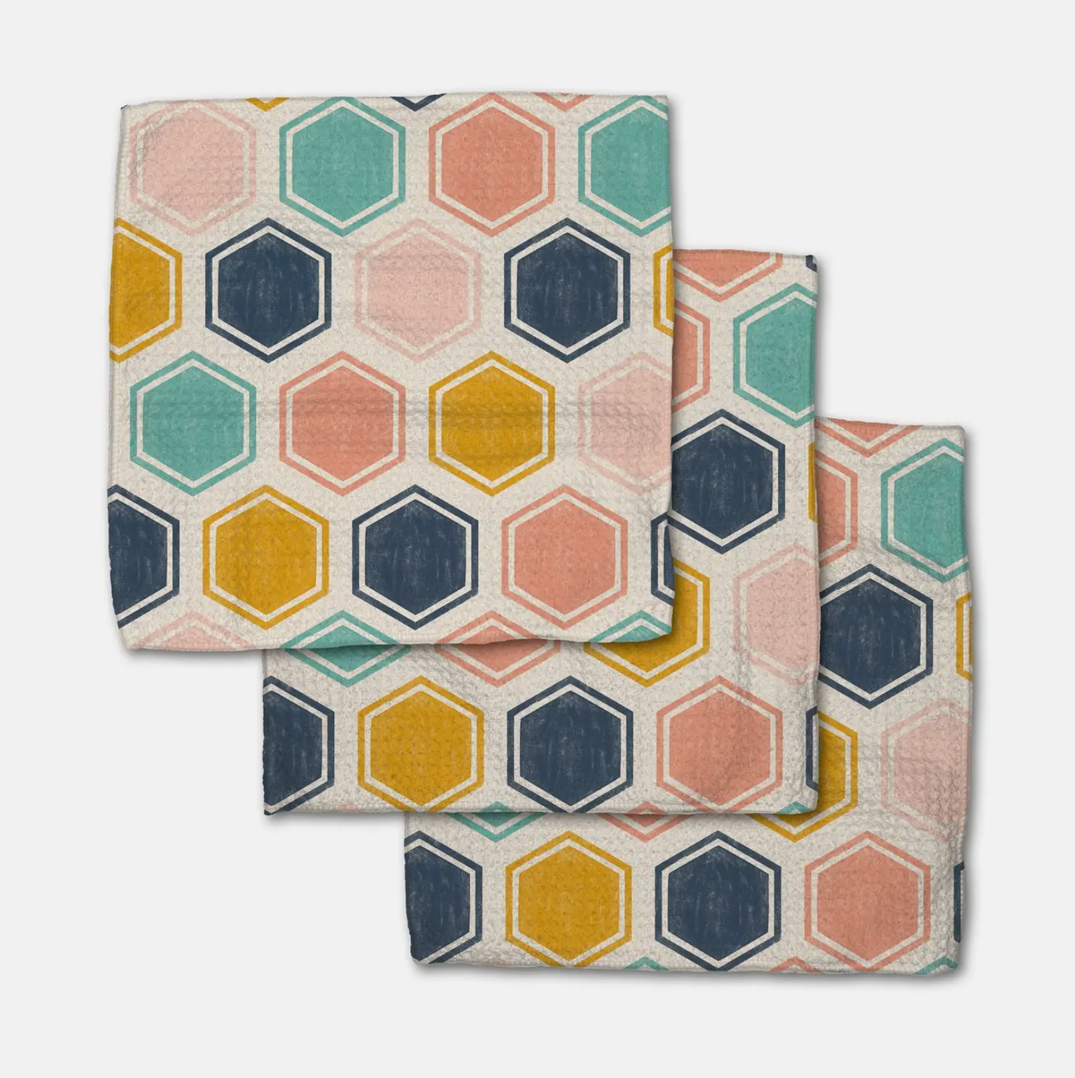 Geometry Dishcloth Set-11- Gift/Home-Geometry-Usher & Co - Women's Boutique Located in Atoka, OK and Durant, OK