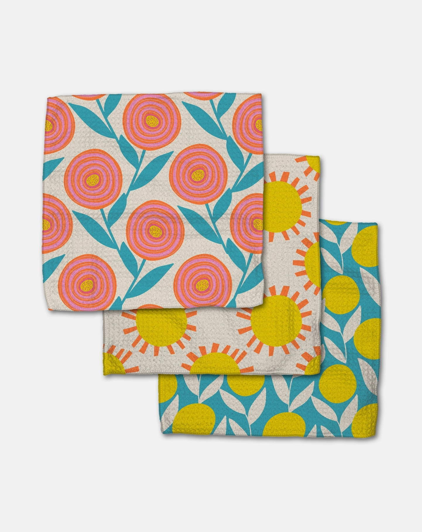 Geometry Dishcloth Set-11- Gift/Home-Geometry-Usher & Co - Women's Boutique Located in Atoka, OK and Durant, OK