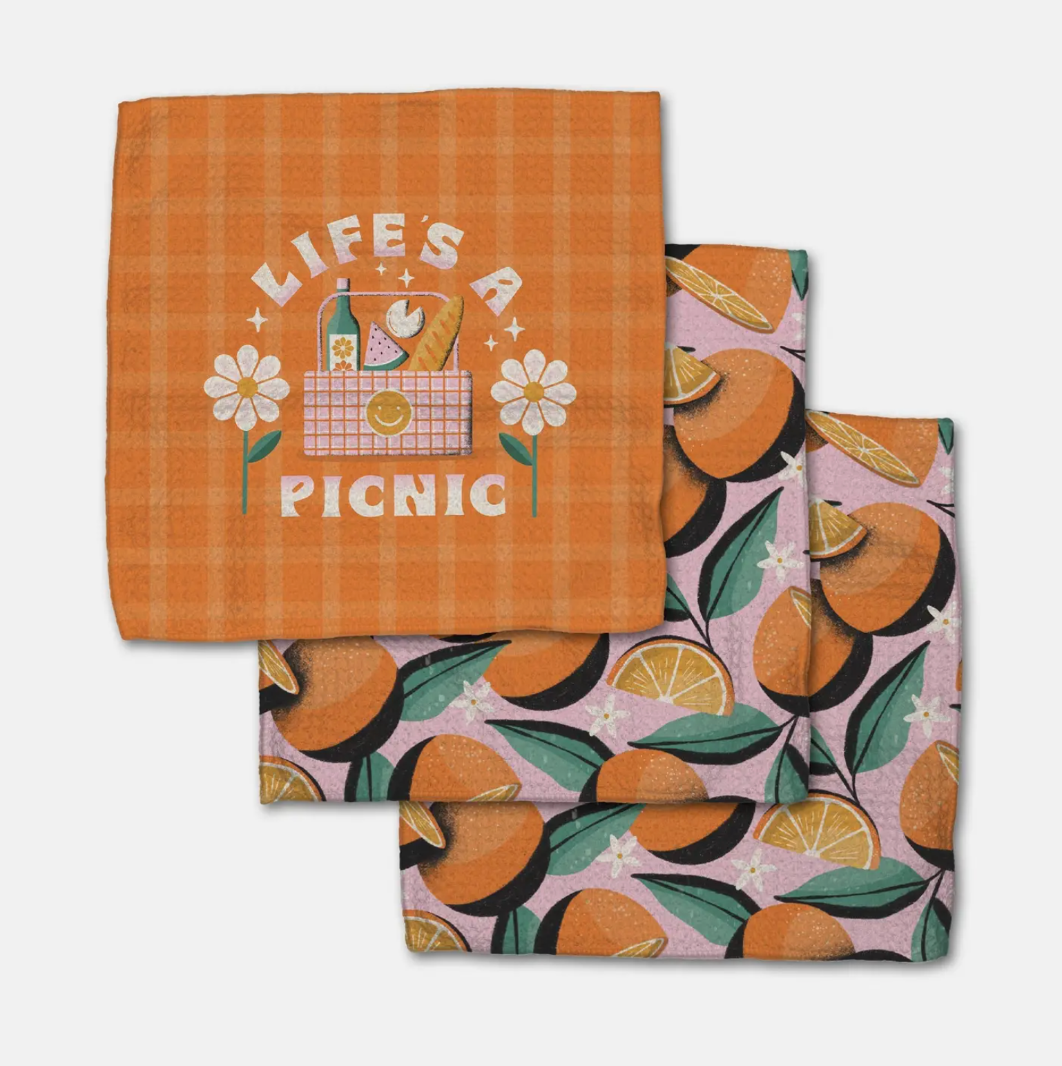 Geometry Dishcloth Set-11- Gift/Home-Geometry-Usher & Co - Women's Boutique Located in Atoka, OK and Durant, OK