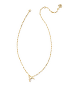 Kendra Scott: Pearl Letter Necklace-Gold-7- Jewelry-Kendra Scott-Usher & Co - Women's Boutique Located in Atoka, OK and Durant, OK