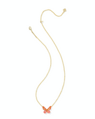 KENDRA SCOTT: Bianca Butterfly Pendant Necklace-Gold Orange Mix-7- Jewelry-Kendra Scott-Usher & Co - Women's Boutique Located in Atoka, OK and Durant, OK