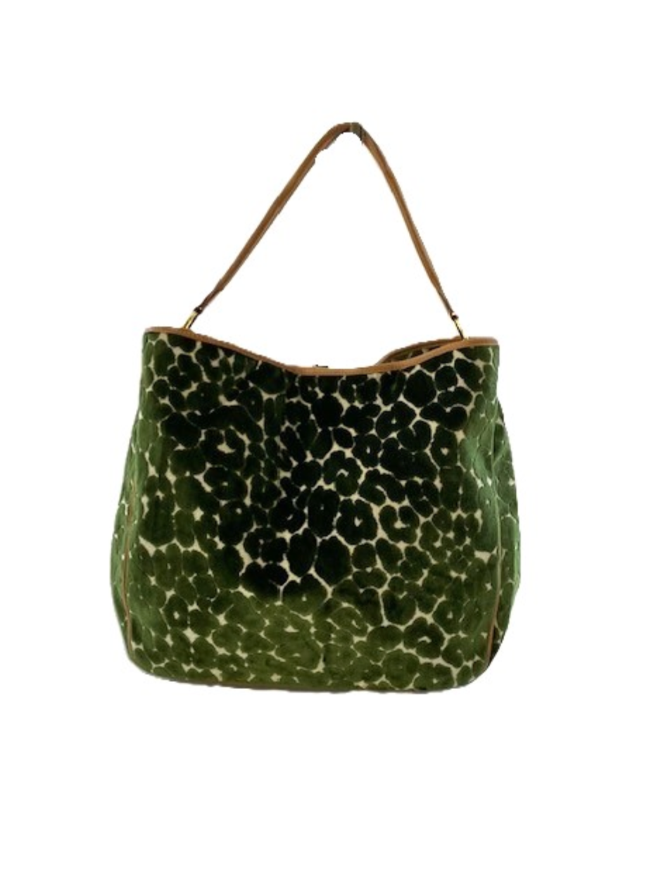 Glenda Gies: Olivia-Avocado Green Chenille Cheetah-10- Bags/Wallets-Glenda Gies-Usher & Co - Women's Boutique Located in Atoka, OK and Durant, OK