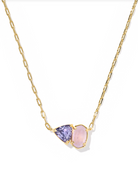 Kendra Scott: Tatum Necklace-Gold Purple Mix-7- Jewelry-Kendra Scott-Usher & Co - Women's Boutique Located in Atoka, OK and Durant, OK