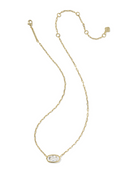 Kendra Scott: Elisa Luxe Necklace-Gold White CZ-7- Jewelry-KENDRA SCOTT-Usher & Co - Women's Boutique Located in Atoka, OK and Durant, OK