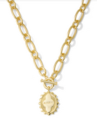 Kendra Scott: Mama Link and Chain Necklace-Gold-7- Jewelry-KENDRA SCOTT-Usher & Co - Women's Boutique Located in Atoka, OK and Durant, OK