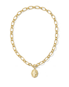 Kendra Scott: Mama Link and Chain Necklace-Gold-7- Jewelry-KENDRA SCOTT-Usher & Co - Women's Boutique Located in Atoka, OK and Durant, OK