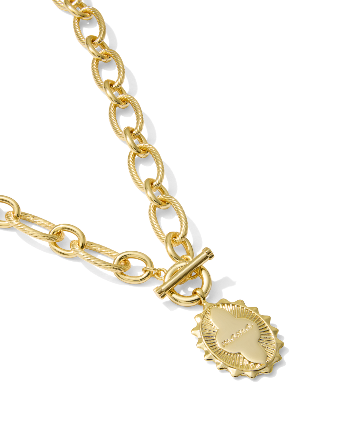 Kendra Scott: Mama Link and Chain Necklace-Gold-7- Jewelry-KENDRA SCOTT-Usher & Co - Women's Boutique Located in Atoka, OK and Durant, OK