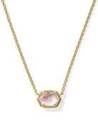 Kendra Scott Daphne Frame Short Pendant Necklace-Gold Light Pink Mother of Pearl-7- Jewelry-Kendra Scott-Usher & Co - Women's Boutique Located in Atoka, OK and Durant, OK