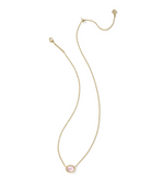 Kendra Scott Daphne Frame Short Pendant Necklace-Gold Light Pink Mother of Pearl-7- Jewelry-Kendra Scott-Usher & Co - Women's Boutique Located in Atoka, OK and Durant, OK