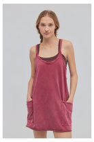 Free People Movement: Hot Shot Mini Dress - Brick-4- Bottoms-Free People Movement-Usher & Co - Women's Boutique Located in Atoka, OK and Durant, OK
