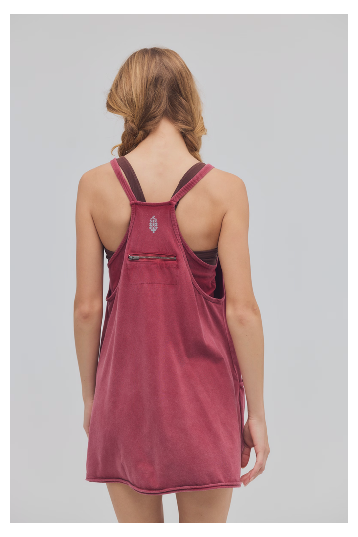Free People Movement: Hot Shot Mini Dress - Brick-4- Bottoms-Free People Movement-Usher & Co - Women's Boutique Located in Atoka, OK and Durant, OK